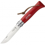 Opinel VRI N&deg;08 Inox red taskunuga
