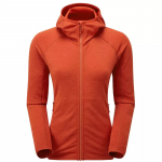MONTANE W Protium Hoodie saffron red - kapuutsiga pusa S