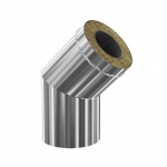 Isoleeritud korstna painutus 45&deg; d 200/280 Profi ДМ.51.000.00