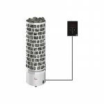Elektriline saunaahi Sawo ARIES ROUND Ni2 8 - 14 m3, 9 kW ARI3-90Ni2-P + SAU-UI-V2