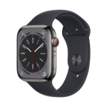 Apple Watch Series 8 45mm GPS+Cellular Stainless Steel Case Black Klass B (Hea)