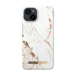 iDeal Of Sweden iPhone 13 / 14 - Fashion Case - Carrara Gold, Originaalpakendis, avatud karp   Originaalpakendis, avatud karp