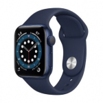 Apple Watch Series 6 44mm GPS Aluminum case Blue Klass A (V&auml;ga hea)