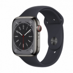 Apple Watch Series 8 45mm GPS+Cellular Stainless Steel Case Black Klass B (Hea)