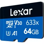 Lexar 633X microSDHC/SDXC (V30) R95/W45 64GB Memory Card (No Adapter)
