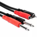Hosa CPR-200 6,3 mm TS &ndash; Dual RCA stereo &uuml;henduskaabel