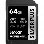 Lexar SDXC Silver Plus 1066X UHS-I U3, R205/W100 (V30) Memory Card