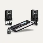 Novation Launchkey 49 MK4 + Kali Audio LP-6 V2 + IsoAcoustics ISO-155 Producer Desk Set
