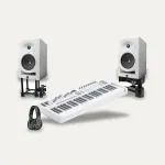 Novation Launchkey 49 MK4 + Kali Audio LP-6 V2 + IsoAcoustics ISO-155 Producer Desk Set