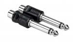 Hosa GPR-101 RCA - 6.3mm TS Adapter (2 pcs.)