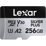 Lexar 1066X microSDXC Silver Plus (V30) R205/W150 Memory Card