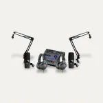 Zoom LiveTrak L-8 + 2x sE DynaCaster DCM3 + 2x ATH-M20x Podcast Studio Set