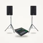 Yamaha DBR12 Pair + Mackie ProFX12v3 + K&M 21435 Band PA Set