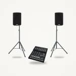Alto Professional TX408 Pair + Mackie Mix8 + K&M 21435 Entry PA Set