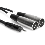Hosa CYX-402M 3.5mm TRS - Dual XLR-Male Y-Cable 2m