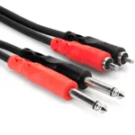 Hosa CPR-203 topelt 6,3 mm TS &ndash; topelt RCA kaabel 3 m