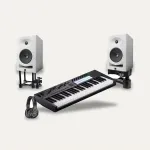 Novation Launchkey 49 MK4 + Kali Audio LP-6 V2 + IsoAcoustics ISO-155 Producer Desk Set