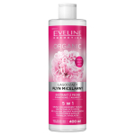 Eveline Cosmetics orgaaniline pojengi mitsellaarvesi 5in1 rahustav mitsellaarvesi tundlikule nahale, 400 ml