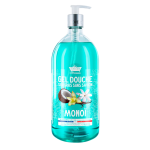 Les Petites Bains de Provence Monoi Shower Gel For Body Face & Hair For Sensitive Skin, 1000 ml