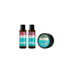 Set Arganicare: Argan Oil & Shea Butter Hair Treatment Cream Mask Repair Moisturizing, 100 ml + Argan Oil & Shea Butter Hair Shampoo Repairing & Moisturising, 100 ml + Argan Oil & Shea Butter Hair Conditioner Repairing & Moisturising, 100 ml