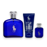 Set Ralph Lauren: Polo Blue Eau De Parfum For Men, 125 ml + Polo Blue Shower Gel Skin All Skin Types, 75 ml + Polo Blue Anti-Perspirant Deodorant Stick For Men, 75 g