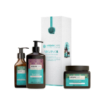 Set Arganicare: Argan Oil & Shea Butter Hair Shampoo Repairing & Moisturising, 400 ml + Argan Oil & Shea Butter Hair Serum Reparative, 100 ml + Argan Oil & Shea Butter Hair Treatment Cream Mask Repair Moisturizing, 500 ml