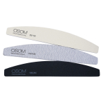 Osom Professional Emery Half Moon Shape k&uuml;&uuml;neviilide komplekt, 3 tk.