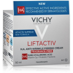 Vichy Liftactiv HA kortsudevastane pinguldav kreem kortsudevastane p&auml;evakreem k&otilde;ikidele nahat&uuml;&uuml;pidele, l&otilde;hnavaba, 50 ml
