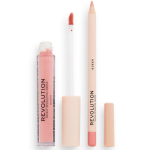 Set Makeup Revolution: Makeup Revolution Liquid Lipstick Queen, 3 ml + Makeup Revolution Precision Lip Liner Queen, 1 g