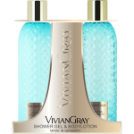 Vivian Gray Gemstone Jasmine & Patchouli kehahoolduskomplekt (du&scaron;igeel, 300 ml + kehakreem, 300 ml)