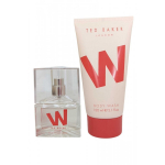Set Ted Baker: W Eau De Toilette For Women, 30 ml + W Cleansing Shower Gel All Over Body All Skin Types, 150 ml