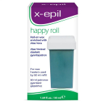 X-Epil Happy Roll Aloe Vera Silky Finish Depilatory Wax Body, 50 ml