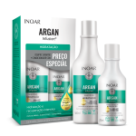 INOAR Argan Hydrating Duo Kit - juukseid niisutav &scaron;ampooni ja palsami komplekt, 500 ml+250 ml