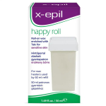 X-Epil Happy Roll Talc Silky Finish Depilatory Wax Body, 50 ml