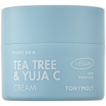 TONYMOLY Pure Dew teepuu ja yuja c puhastav kreem, 50 ml