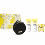 Versace Yellow Diamond komplekt naistele (EDT, 90 ml + du&scaron;igeel, 100 ml + kehakreem, 100 ml + kosmeetikakott)