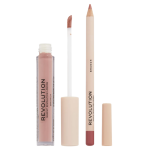 Set Makeup Revolution: Makeup Revolution Liquid Lipstick Brunch, 3 ml + Makeup Revolution Precision Lip Liner Brunch, 1 g