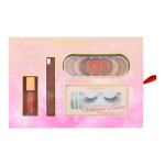 Set Profusion Cosmetics: Liquid Blush Liquid Blush, 7 ml + Lip Tint Liquid Lipstick 6.5 ml + Nudes Eyeshadow Palette 7 Shades, 11 g + Glamour Lashes False Eyelashes, 2 tk