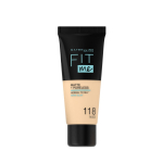 Maybelline Fit Me Matte + Poreless Liquid Foundation 118 Nude, 30 ml