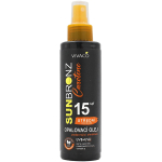 Vivaco Sun Bronz Carotene p&auml;evitus&otilde;li SPF 15 veekindel p&auml;evitus&otilde;li beetakaroteeni ja porgandiekstraktiga, 150 ml