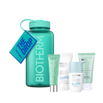 Set Biotherm: Biosource Eliminates Impurities Cleansing Foam, 50 ml + Deo Pure 72h Protection Deodorant Roll-On For Women, 75 ml + Aquasource Hyalu Plump Moisturizing Daily Gel Cream For Face, 30 ml + Lait Corporel Anti-Dryness Body Milk, 50 ml + Bio ...