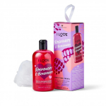 Set I Love: Raspberry & Blackberry Hydrating Shower Gel For All Skin Types, 500 ml + I Love Body Sponge
