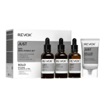 Skin Brightening Set Revox B77: Just Caffeine 5% Anti-Dark Circles Day Eye Serum, 30 ml + Just Vitamin C 2% Anti-Oxidant Serum For Face, 30 ml + Just Glycolic Acid 20% Toning Serum For Face, 30 ml + Just Squalane Eliminates Impurities Cleansing Cream, 30