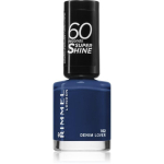 Rimmel London 60 Seconds Super Shine k&uuml;&uuml;nelakk, toon: 102 Denim Lover, 8 ml