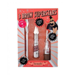 Travel Set Benefit: 3 Brow Superstars Eyebrow Cream Pencil 03 0.17 g + 3 Brow Superstars Eyebrow Gel Clear, 3 g + 3 Brow Superstars Eyebrow Gel Clear 1.5 g