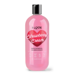 I Love Strawberries & Cream Hydrating Shower Gel For All Skin Types, 750 ml