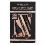 Set Profusion Cosmetics: Ultimate Brow Sculpt Eyebrow Gel Soft Brown 1.8 g + Ultimate Brow Sculpt Defining Eyebrow Cream Pencil & Brush 2-In-1 Soft Brown 0.07 g + Ultimate Brow Sculpt Eyebrow Pomade Soft Brown, 4 ml