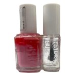 Set Essie: Nail Enamel Vegan Glossy Shine Finish Nail Polish 20 Lovie Dovie 13.5 ml + Nail Care - Good To Go Top Coat Nail Strengthening Lacquer, 5 ml