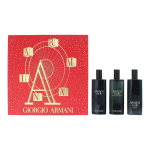 Set Giorgio Armani: Code Parfum For Men Refillable, 15 ml + Code Eau De Toilette For Men, 15 ml + Code Eau De Parfum For Men, 15 ml