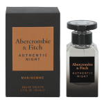 Abercrombie & Fitch Authentic Night Men EDT tualettvesi meestele, 50 ml